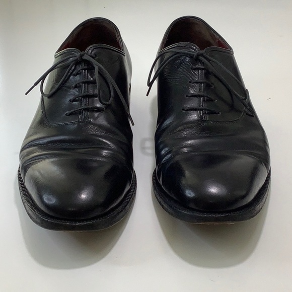 Salvatore Ferragamo black Italian leather lace up Oxfords size 9.5 D EUC - Picture 8 of 16